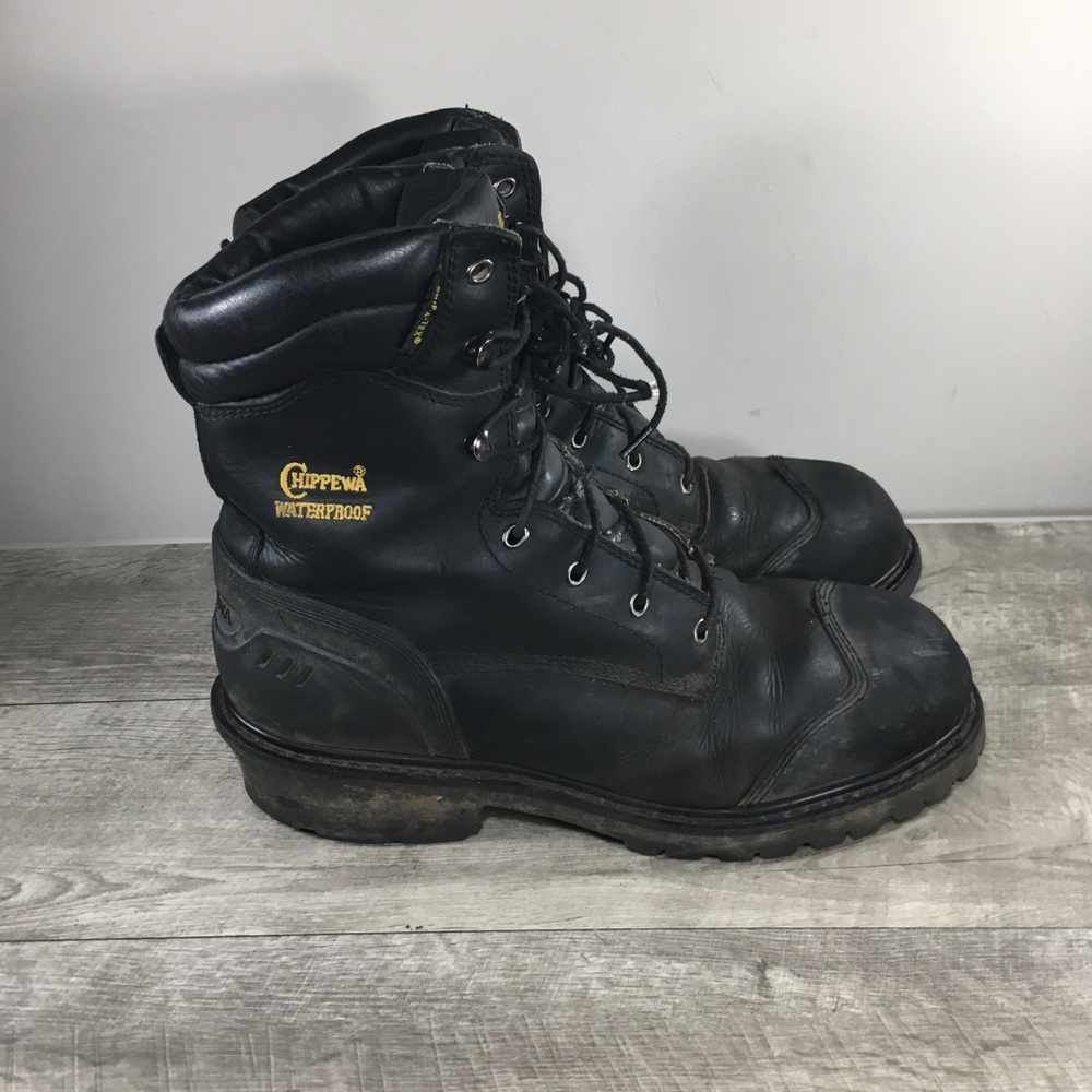 Chippewa 55056 Aldarion Steel Toe Leather Logger Waterproof Men's Boots Size 12